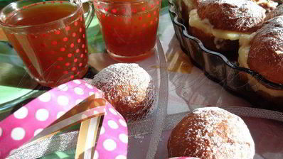 финские пончики с кремом патисьер