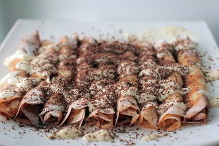 Французские блинчики со сметанным кремом