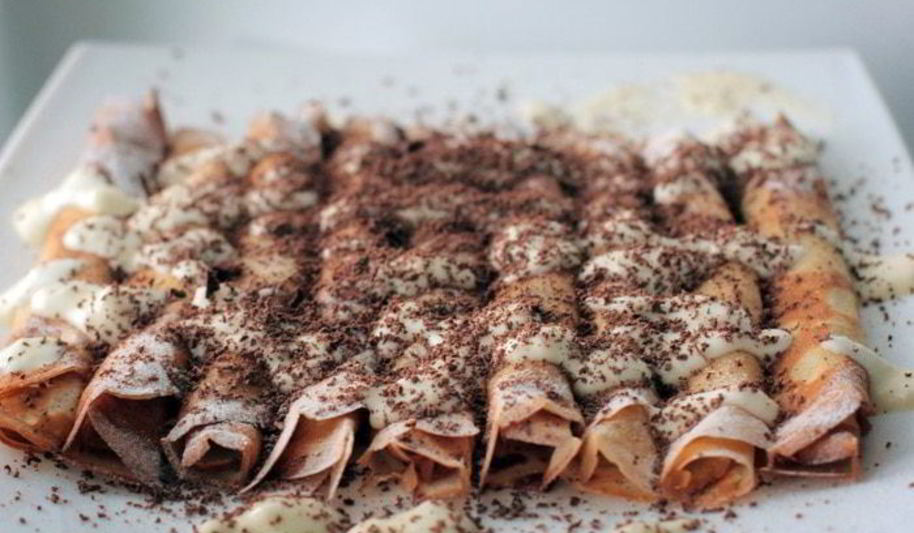 Рецепт французских блинчиков со сметанным кремом