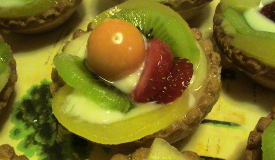 Рецепт фруктовых корзинок с заварным кремом