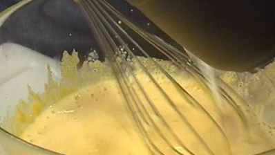 фрукты в ванильном креме