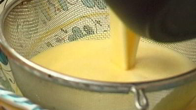 фрукты в ванильном креме