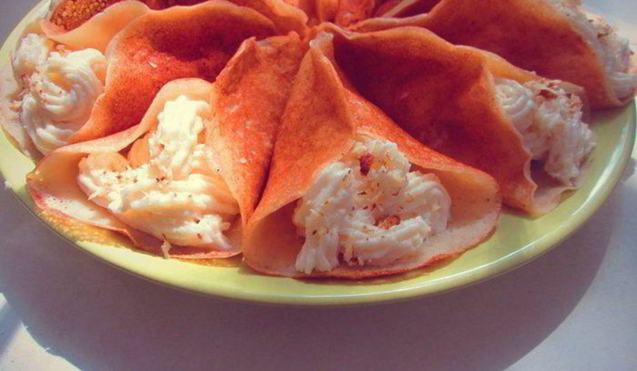 Рецепт катаефа — арабских блинчиков с заварным кремом