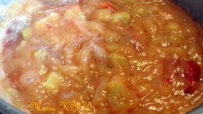 клубнично-ревеневое фламмери — десертный крем