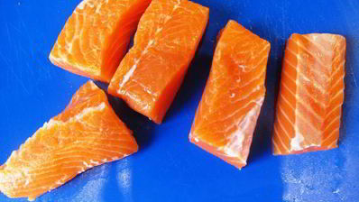 крем-брюле из лосося