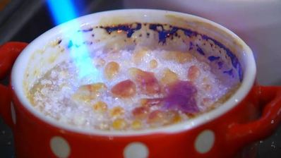 крем-брюле с ромашкой и мелиссой