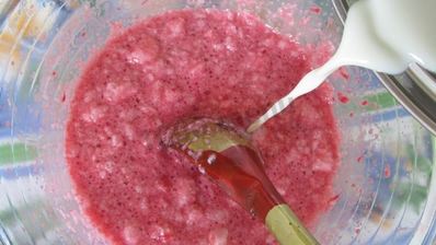 крем из малины с желатином розовый меланж