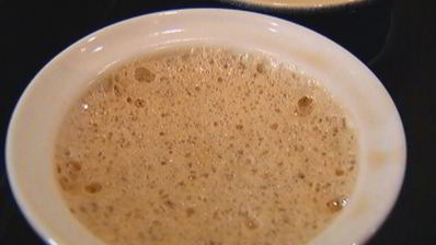 крем из молочного шоколада с тимьяном