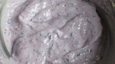 мини-бриоши с творожно-черничным кремом