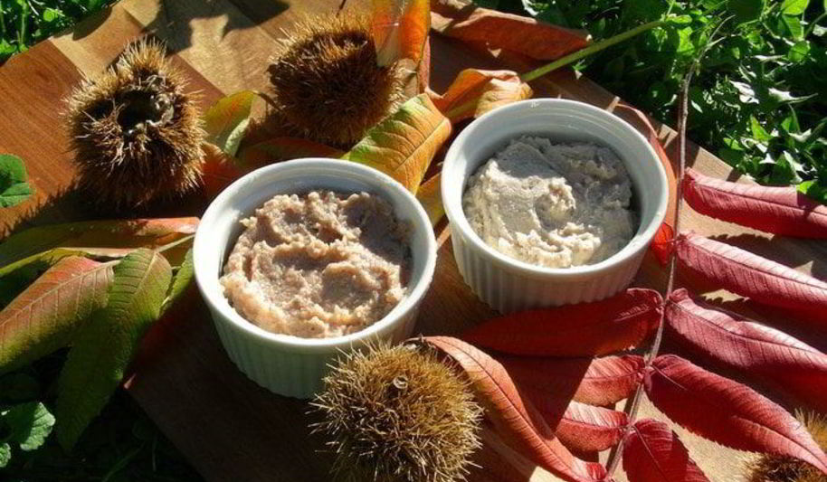 Рецепт пюре и крем из каштанов