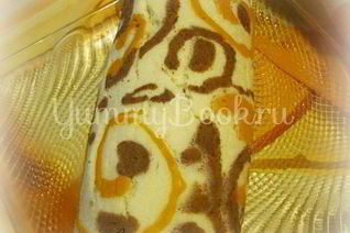 Рулет бисквитный с творожным кремом