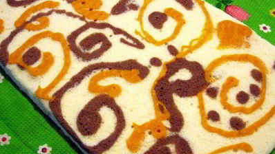 рулет бисквитный с творожным кремом