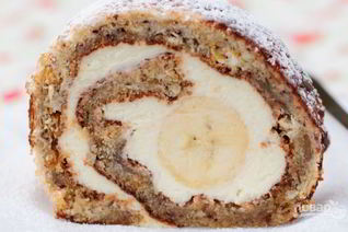 Рулет со сливочным кремом