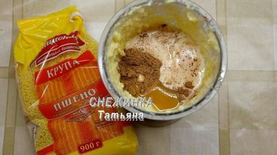 шоколадный крем из пшена