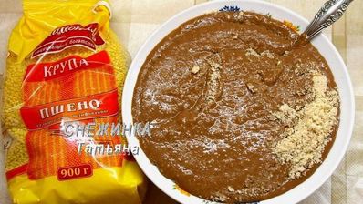 шоколадный крем из пшена