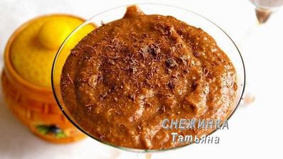 шоколадный крем из пшена