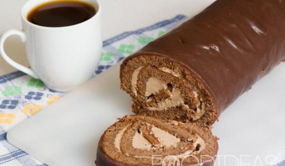 Рецепт шоколадного рулета с шоколадным кремом