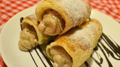 трубочки с кофейным кремом