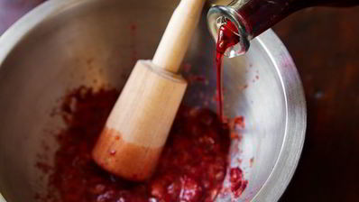 творожный крем с земляникой