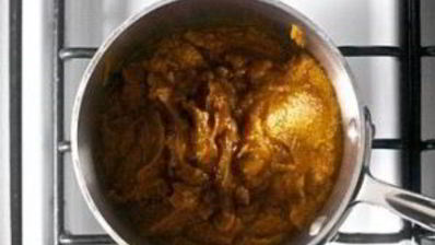 тыквенный пудинг со сметанным кремом