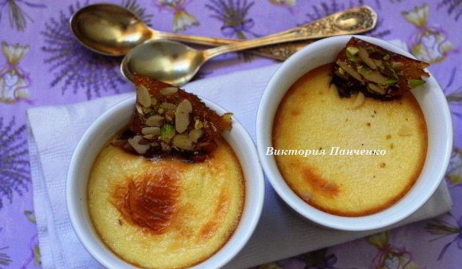 Рецепт ванильного крема с грильяжем