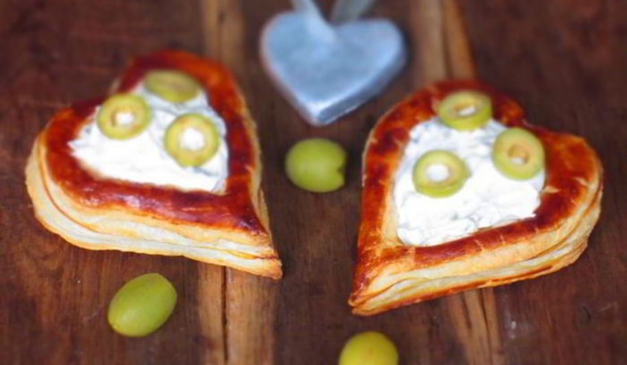 Рецепт волованов со сливочным кремом и оливками