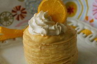 Закусочный мини-крепвиль с творожным кремом