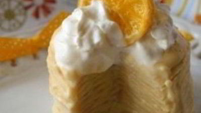 закусочный мини-крепвиль с творожным кремом