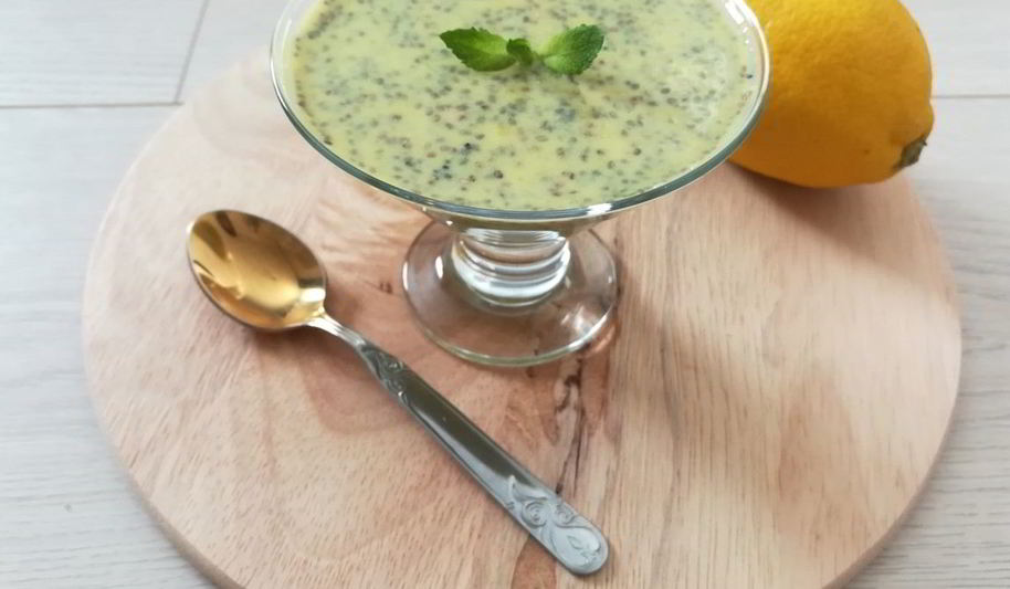 Рецепт лимонного пудинга с семенами чиа