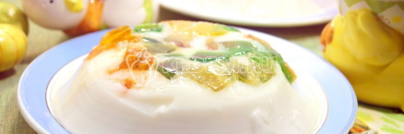 Мармелад-сливочный десерт на Пасху