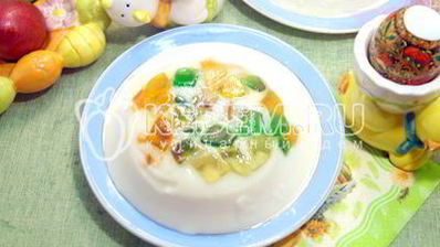 мармелад-сливочный десерт на пасху