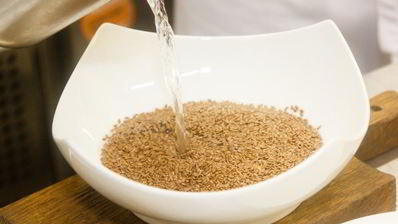 мильфей из яблок с ревенем