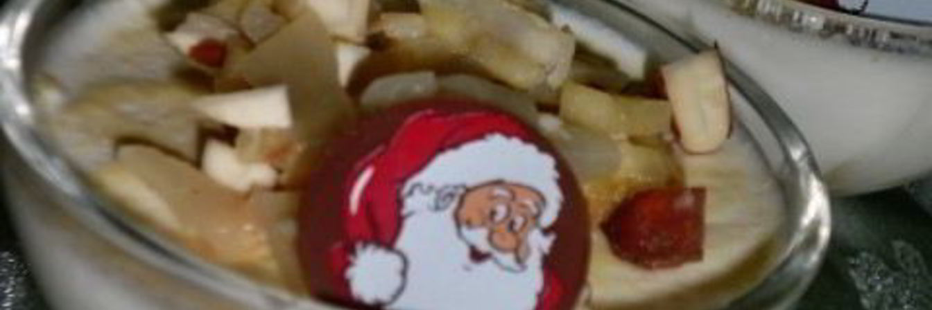 Миндальная панна котта с грушей