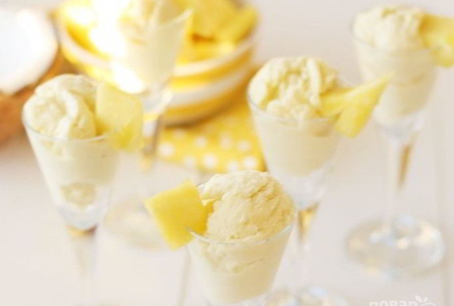 Ананасовое мороженое