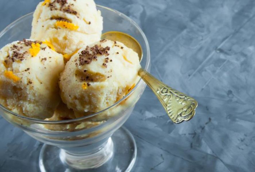 Банано-апельсиновое мороженое