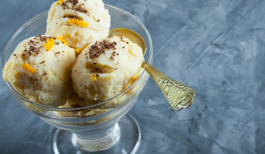 Рецепт банано-апельсинового мороженое