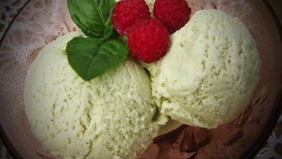 базиликовое мороженое