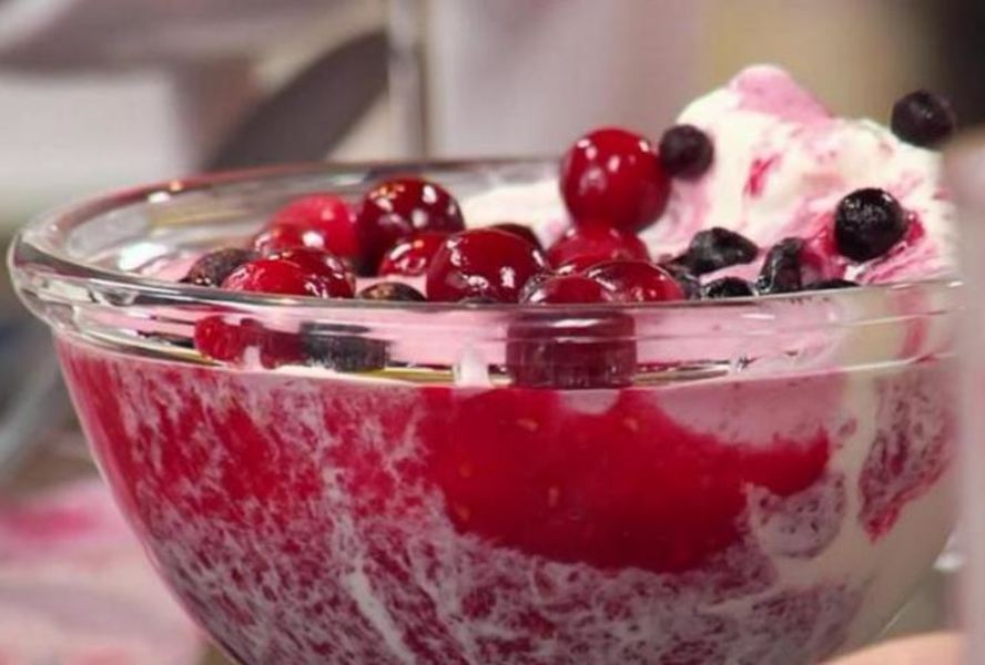 Быстрый десерт из мороженого