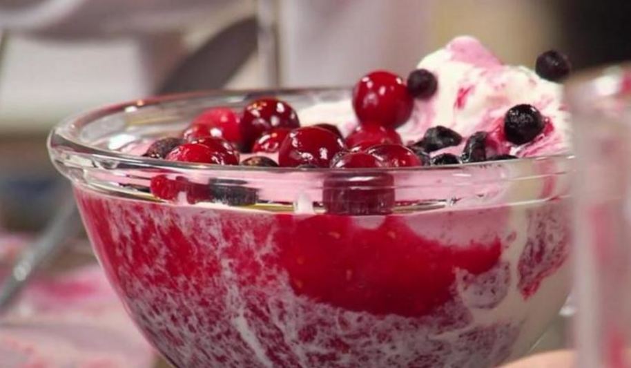 Рецепт быстрого десерта из мороженого