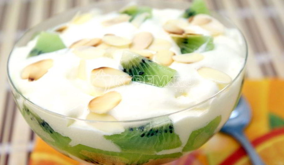 Рецепт десерта из мороженого киви
