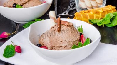 итальянский десерт шоколадное мороженое семифредо