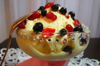 Миндально-ромовое мороженое