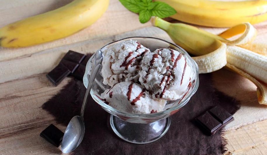 Рецепт мороженого из банана и молока