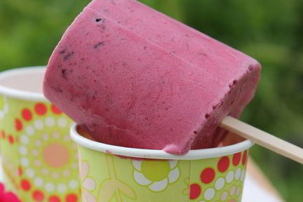 Мороженое на йогурте со смородиной