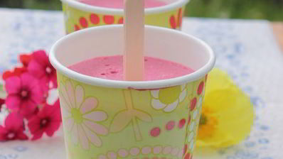 мороженое на йогурте со смородиной