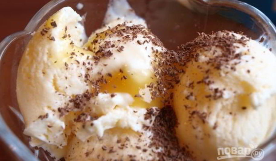 Рецепт мороженого под соусом