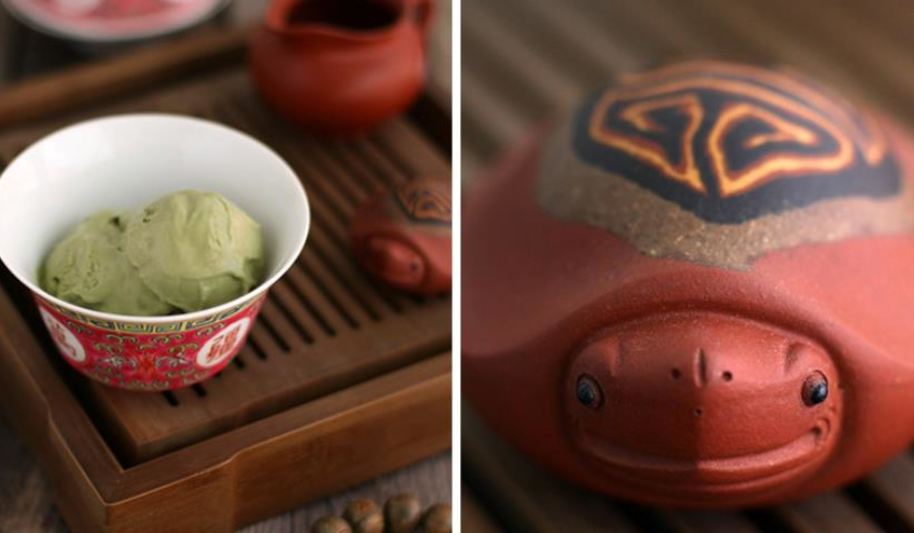 Рецепт мороженого с насыщенным вкусом чаем матча