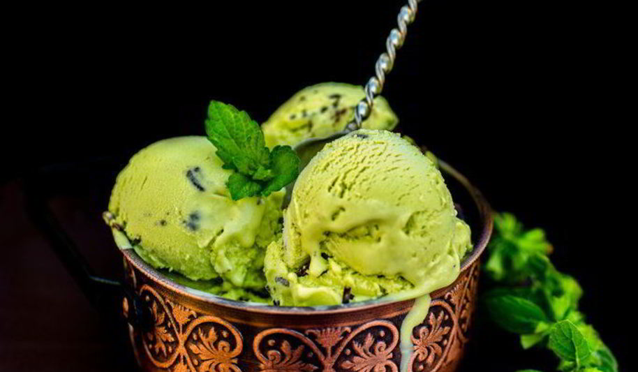 Рецепт мятного мороженого с шоколадом
