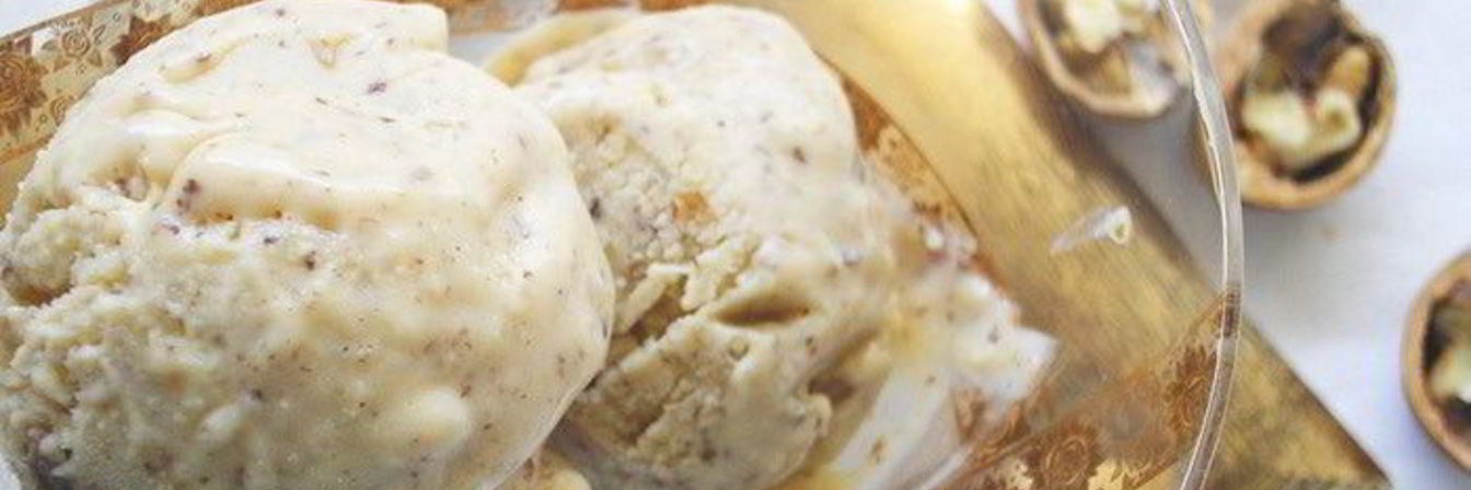 Ореховое мороженое с корицей