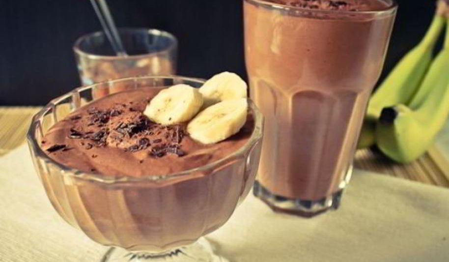 Рецепт шоколадна-бананового мороженого